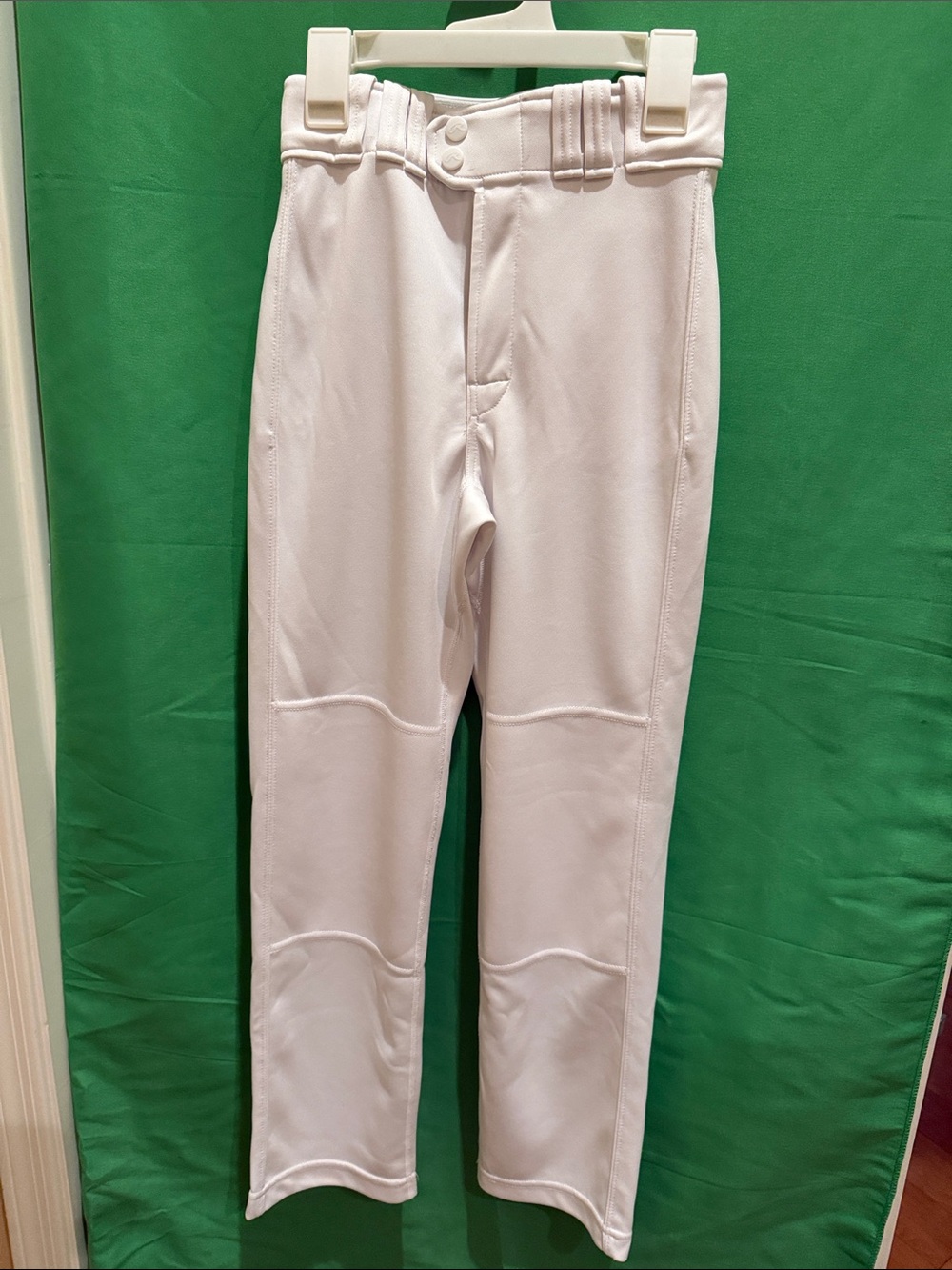 Youth White Performance Baseball Pants